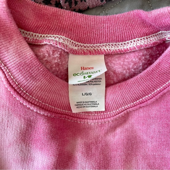 Handmade Hand Tie Dyed Oversized Crew Neck Sweatshirt - Picture 2 of 4